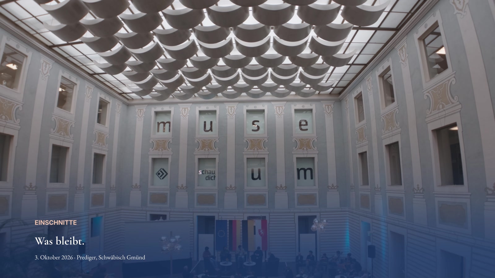 Blick in den Saal im Prediger bei der Veranstaltung zum Tag der Deutschen Einheit.